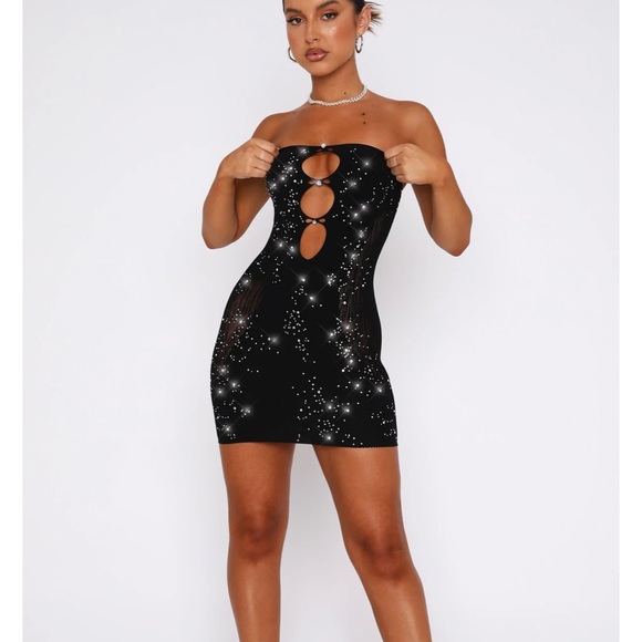 all eyes on me embellished mini dress black All Eyes on Me Embellished Mini Dress Black